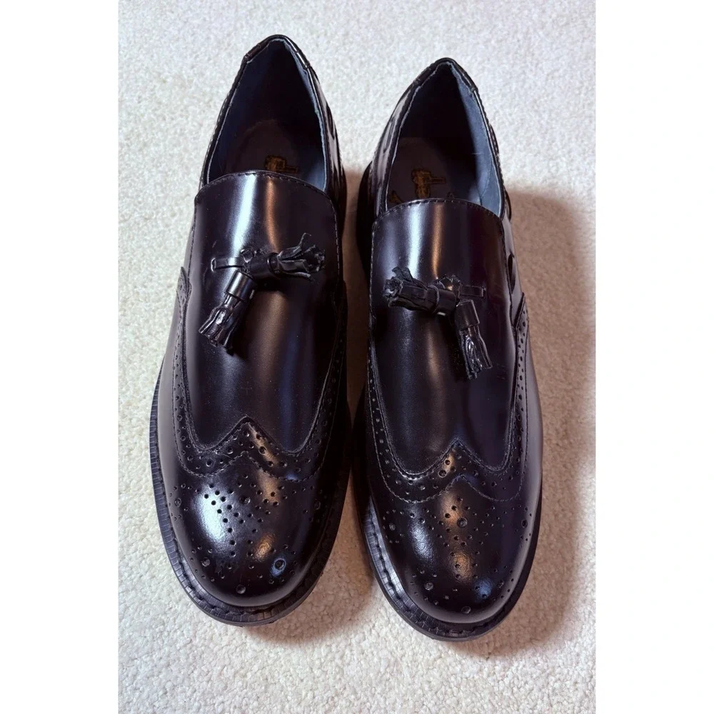 EXECUTIVE IMPERIALS 370 Tassel Wingtip Leather  Oxford Shoes Men's Sz 10 E2